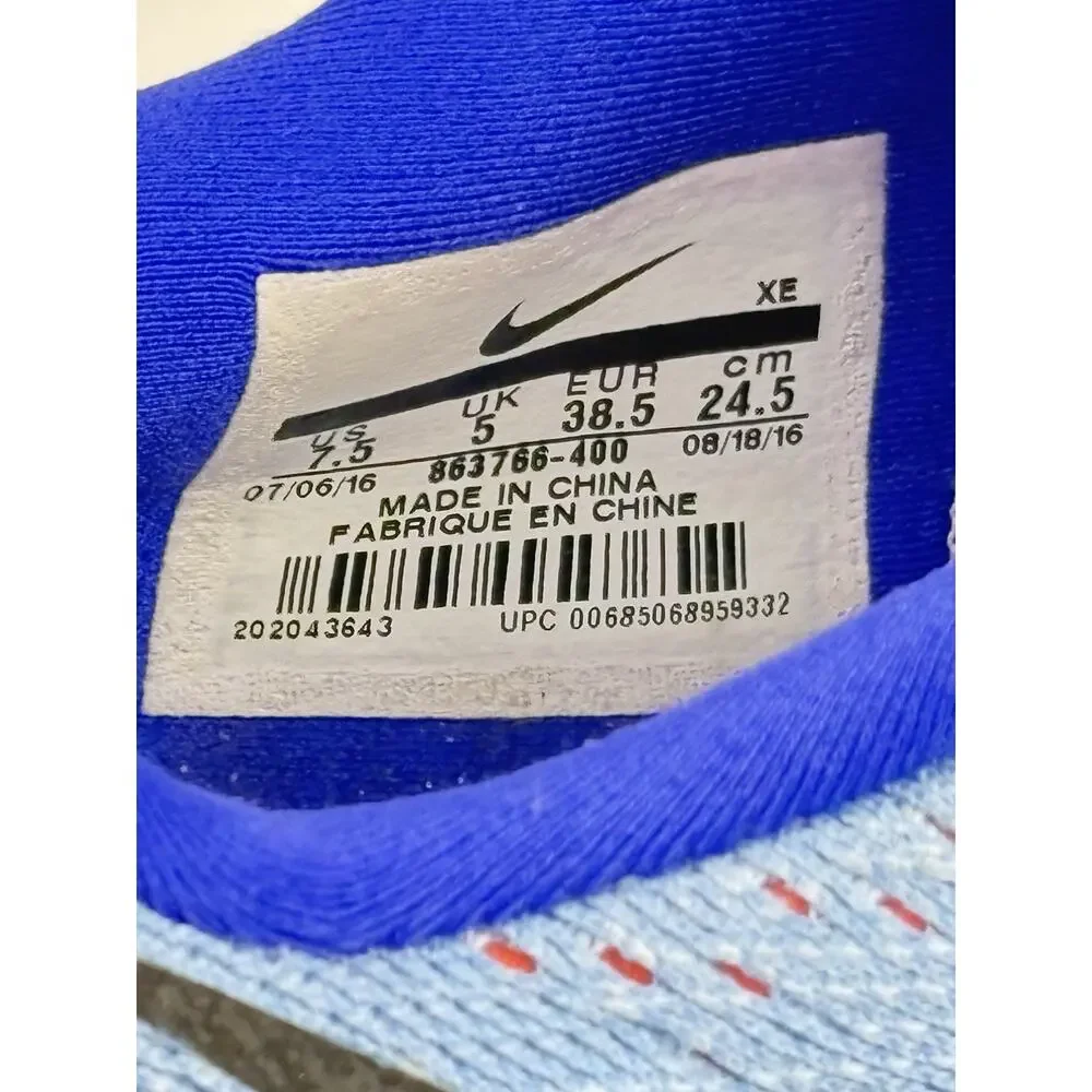 Nike Air Zoom Pegasus 33 Running Sneakers Women US 7.5 Blue Pink 863766-400